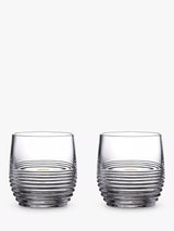 John Lewis Cut Crystal Glass Tumblers for Rum Drinks, Set of 2, 280ml- Buy online at McGrocer