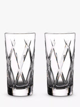 John Lewis Crystal Cut Highball Glasses, Set of 2, 400ml, Clear- Buy online at McGrocer