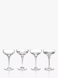 Waterford crystal cut glass small coupe glasses, set of 4, 120ml (British brand)
