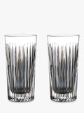 Waterford cut glass highball glasses set of 2, 400ml clear (British brand)