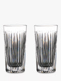 Waterford cut glass highball glasses set of 2, 400ml clear (British brand)