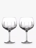 Waterford balloon gin glass set of 2 with Cluin cut pattern, 550ml (British brand)