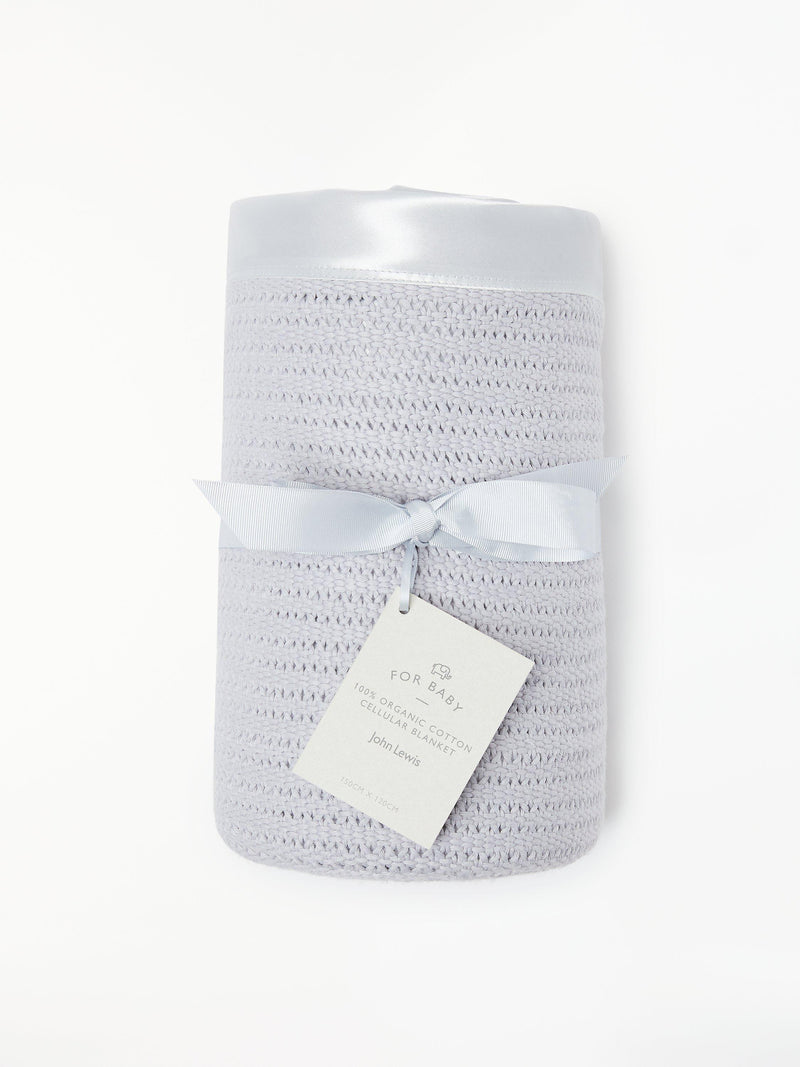 John Lewis baby cellular blanket 120 x 100cm, UK version