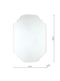Laura Ashley Rochelle bevelled glass wall mirror 72x100cm (British brand)