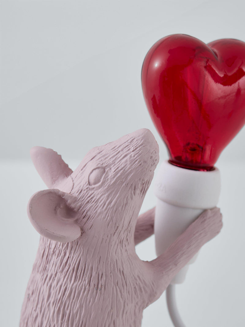 Seletti Love Edition Mouse LED Table Lamp Pink (British brand)