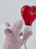Seletti Love Edition Mouse LED Table Lamp Pink (British brand)
