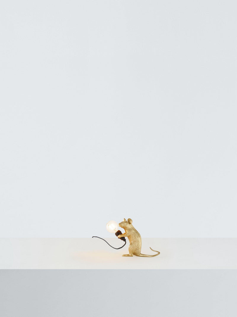 Seletti Sitting Mouse Table Lamp, small (British brand)