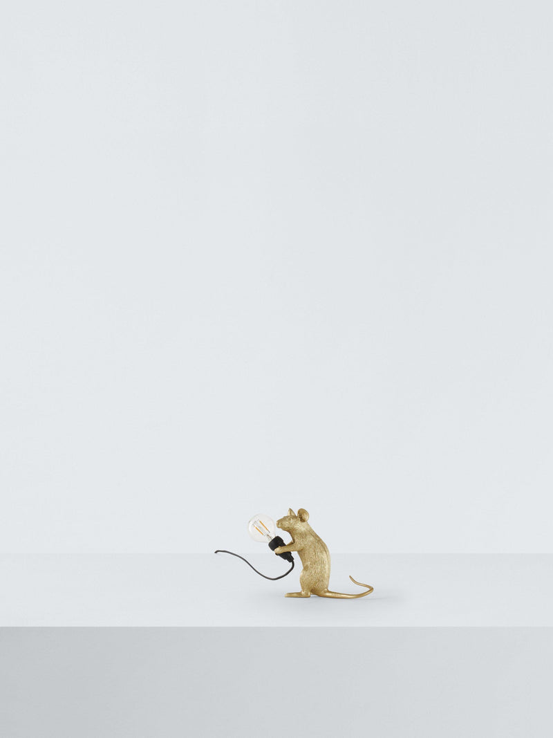 Seletti Sitting Mouse Table Lamp, small (British brand)