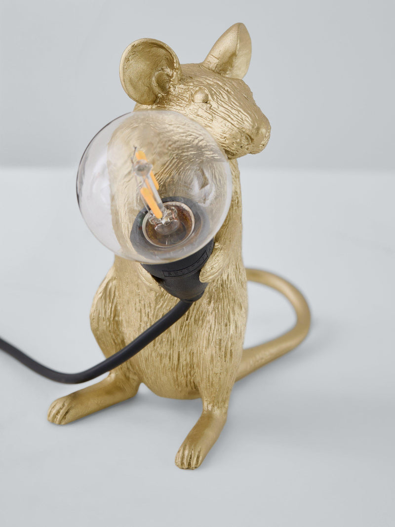 Seletti Sitting Mouse Table Lamp, small (British brand)