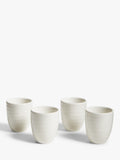 John Lewis white fine china egg cups set of four, UK version
