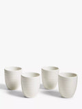 John Lewis white fine china egg cups set of four, UK version