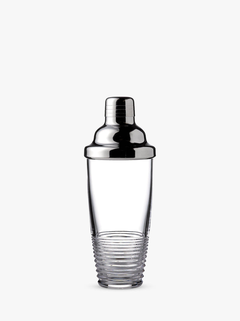 Crystal Cut Glass Cocktail Shaker with Measuring Lid, 750ml