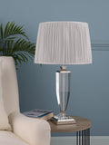 Laura Ashley crystal table lamp with silk shade, UK version