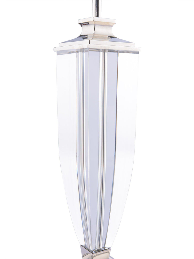 Laura Ashley crystal table lamp with silk shade, UK version