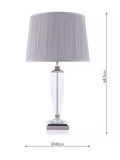 Laura Ashley crystal table lamp with silk shade, UK version