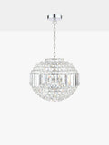 Laura Ashley ceiling light Vienna crystal globe polished chrome - British product
