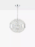 Laura Ashley ceiling light Vienna crystal globe polished chrome - British product