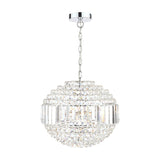 Laura Ashley ceiling light Vienna crystal globe polished chrome - British product