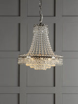 John Lewis Laura Ashley Enid Grand Crystal Glass Chandelier Ceiling Light, Clear- Buy online at McGrocer