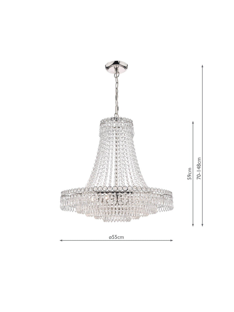 Laura Ashley Enid Grand crystal chandelier - British product