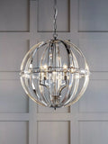 Laura Ashley crystal pendant light clear polished chrome, imported from the UK