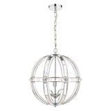Laura Ashley crystal pendant light clear polished chrome, imported from the UK