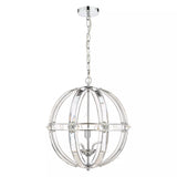 Laura Ashley crystal pendant light clear polished chrome, imported from the UK