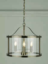 John Lewis Laura Ashley Harrington 3 Arm Glass Ceiling Light Antique- Buy online at McGrocer