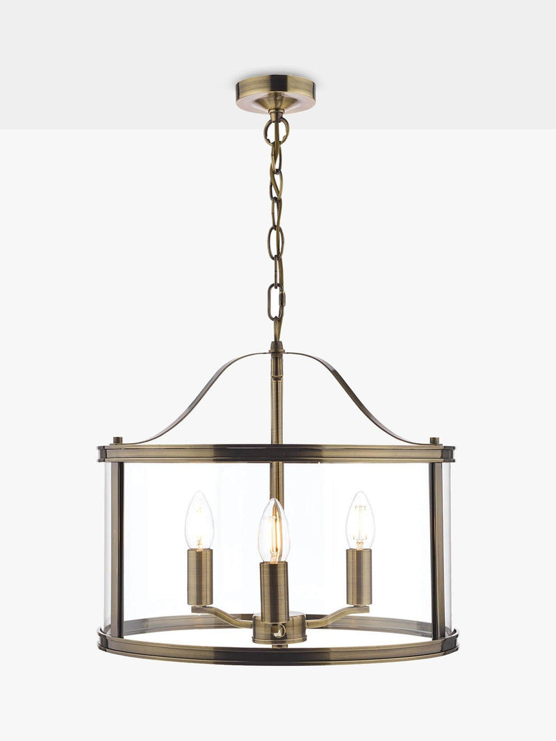 Laura Ashley three-arm glass ceiling light - British product