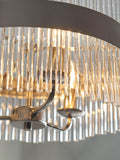 Laura Ashley Alexa ceiling light clear polished nickel (British brand)