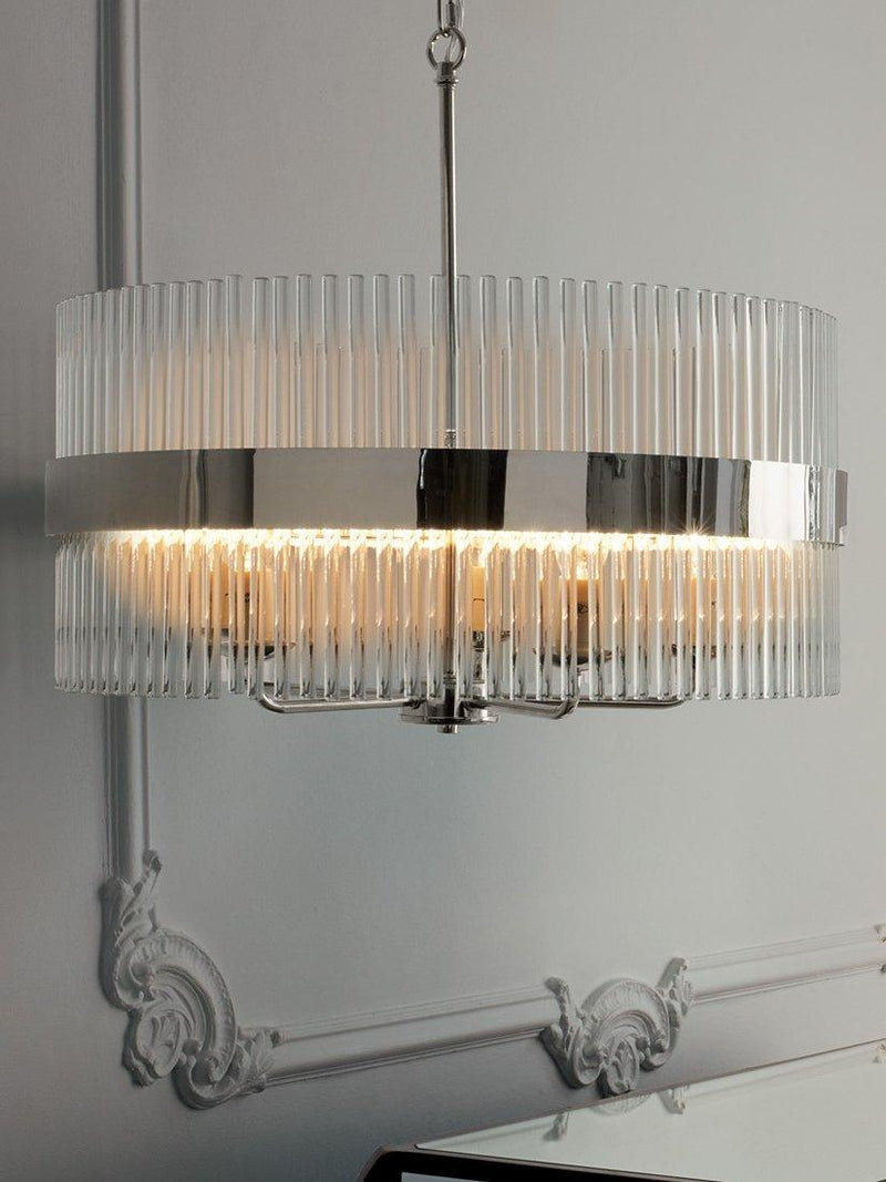 Laura Ashley ceiling light clear polished nickel, UK version