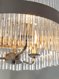 Laura Ashley ceiling light clear polished nickel, UK version