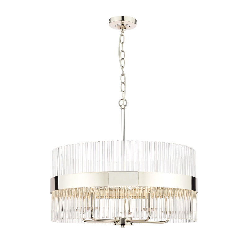 Laura Ashley ceiling light clear polished nickel, UK version