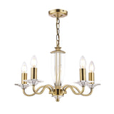 Laura Ashley 5-light chandelier antique finish - British product