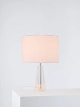John Lewis Laura Ashley Blake Petite Crystal Glass Table Lamp, Clear- Buy online at McGrocer