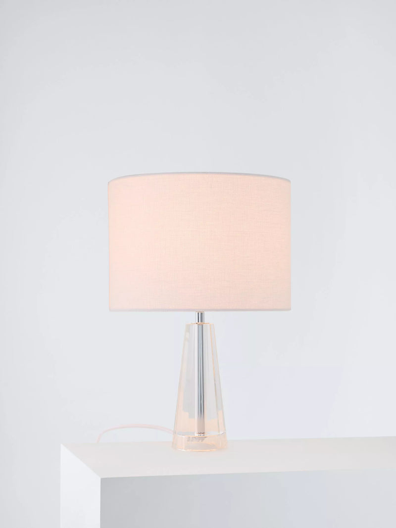 Laura Ashley crystal glass table lamp petite clear, imported from the UK