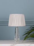 Laura Ashley crystal glass table lamp petite clear, imported from the UK