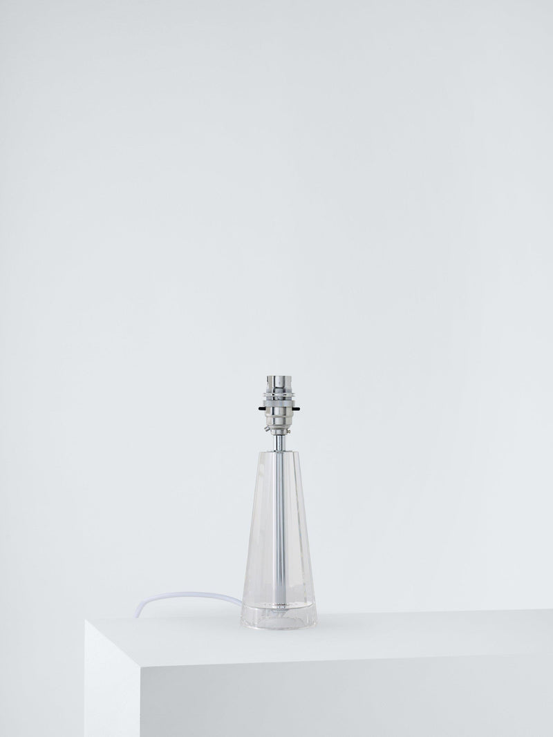Laura Ashley crystal glass table lamp petite clear, imported from the UK