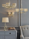 Laura Ashley chandelier 3-arm champagne ceiling light (British brand)