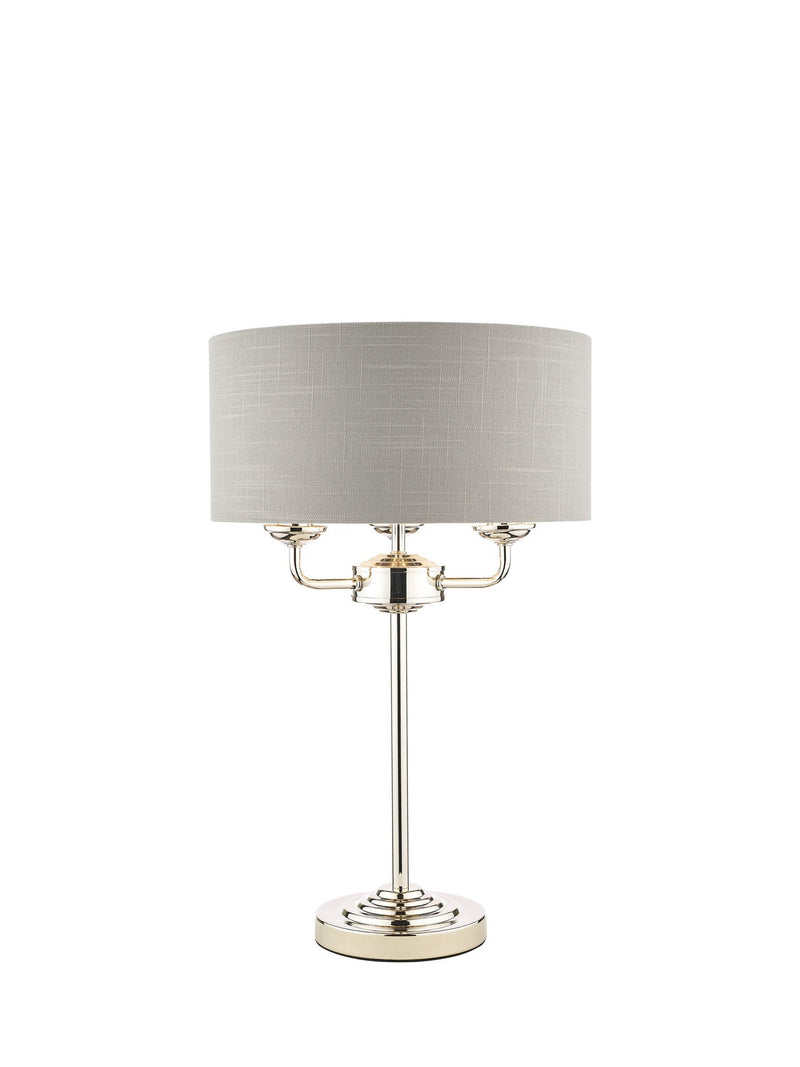 Laura Ashley Sorrento 3 arm table lamp with linen shade (British brand)