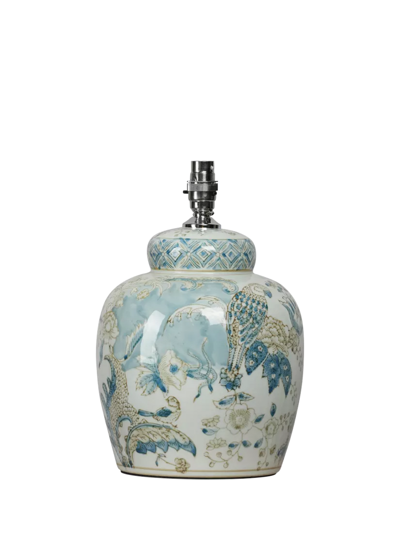 Laura Ashley Elizabeth ceramic table lamp with silk shade (British brand)