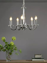 John Lewis Laura Ashley Blake Crystal Ceiling Light, Clear/Polished Chrome- Buy online at McGrocer