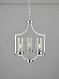Laura Ashley 3 arm chandelier ceiling light polished chrome, UK version