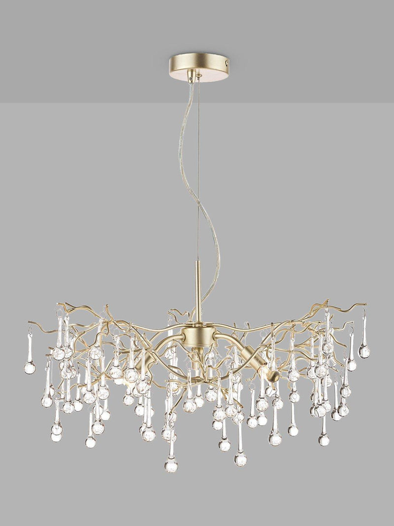 Laura Ashley Willow Crystal Branch ceiling light - British product