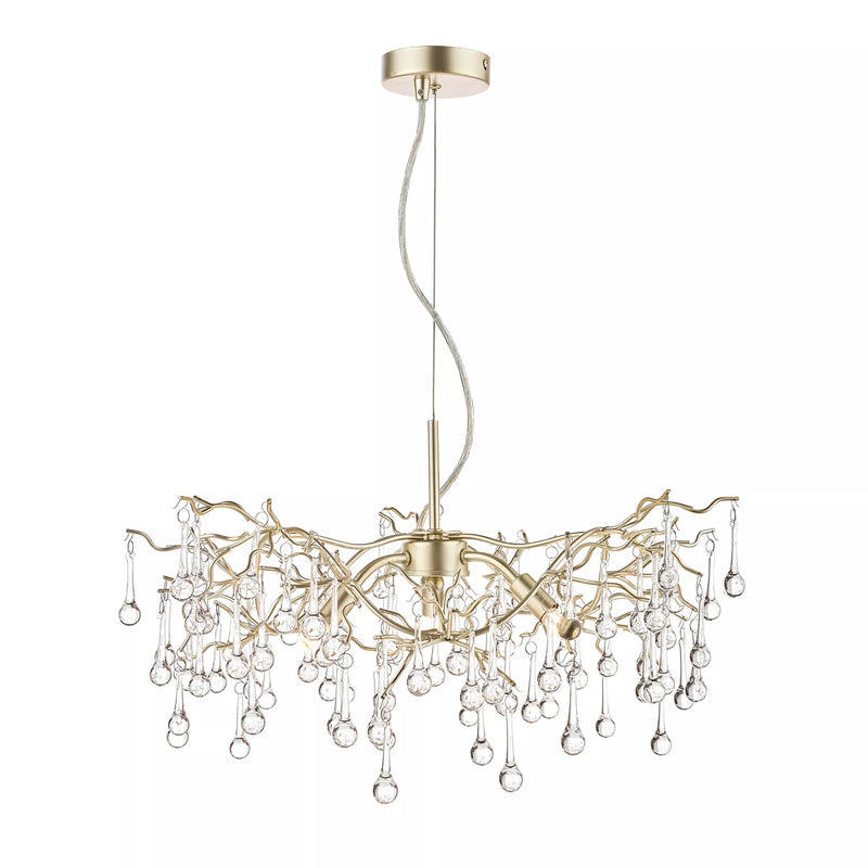 Laura Ashley Willow Crystal Branch ceiling light - British product