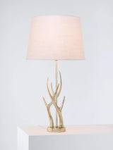 John Lewis Laura Ashley Mulroy Antler Table Lamp, Champagne- Buy online at McGrocer