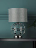Laura Ashley Aidan crystal table lamp polished chrome, imported from the UK