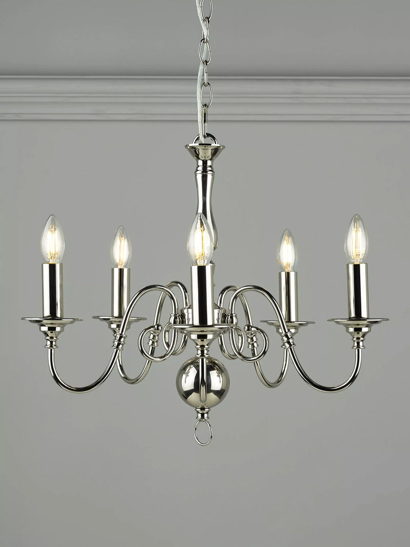 Laura Ashley Winchester 5 arm ceiling light, UK version