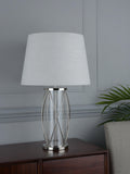 Laura Ashley Beckworth table lamp polished nickel (British brand)