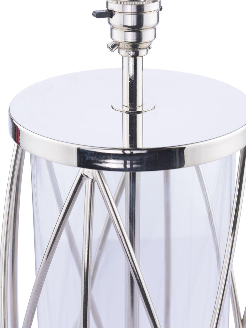 Laura Ashley Beckworth table lamp polished nickel (British brand)
